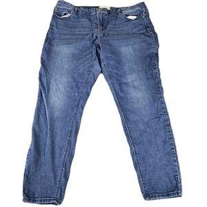 ST 1946 Denim Womens 20W Plus Size Blue Stretch Straight Leg Jeans